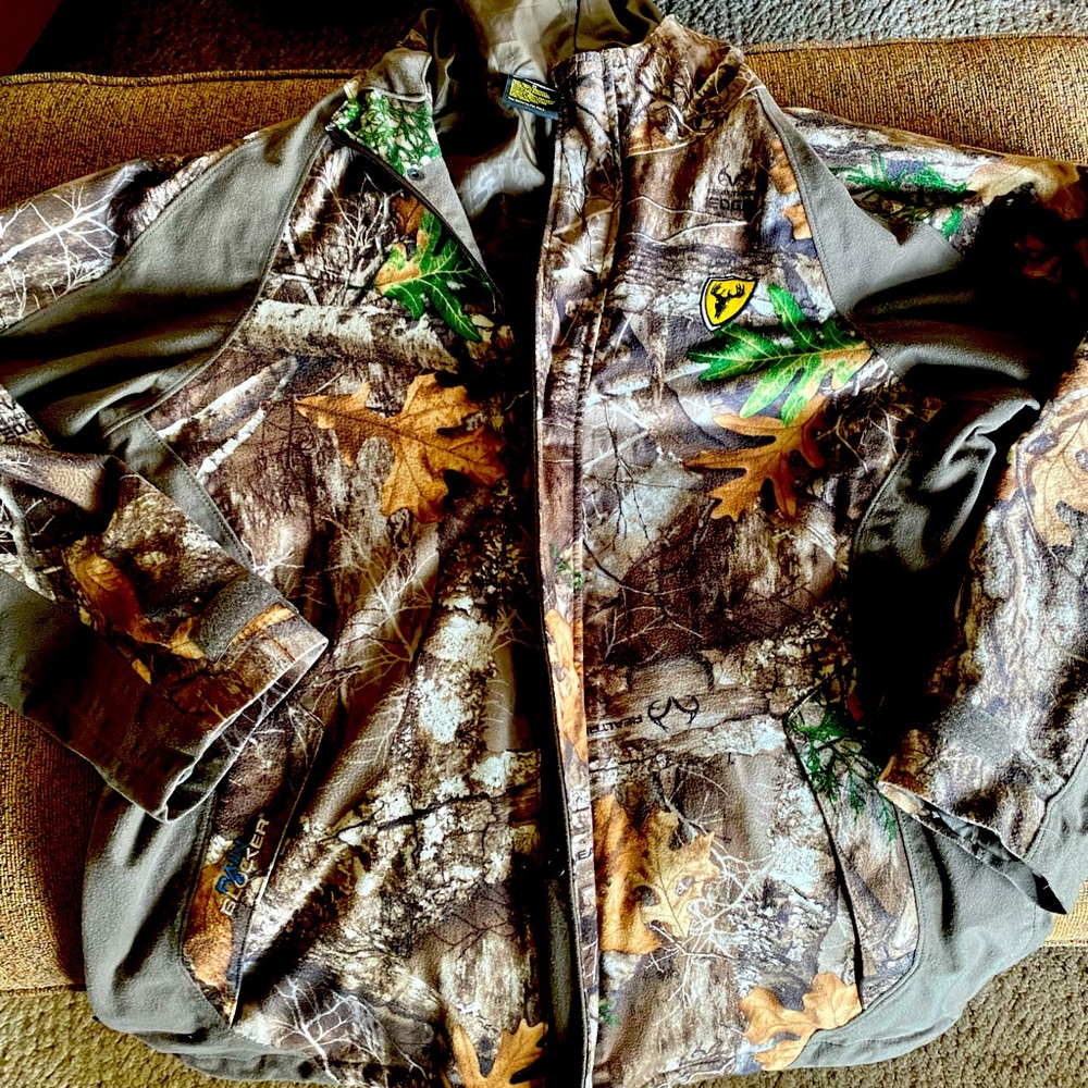 Mens Scentblocker RainBlocker lightweight camouflage jacket, size Medium